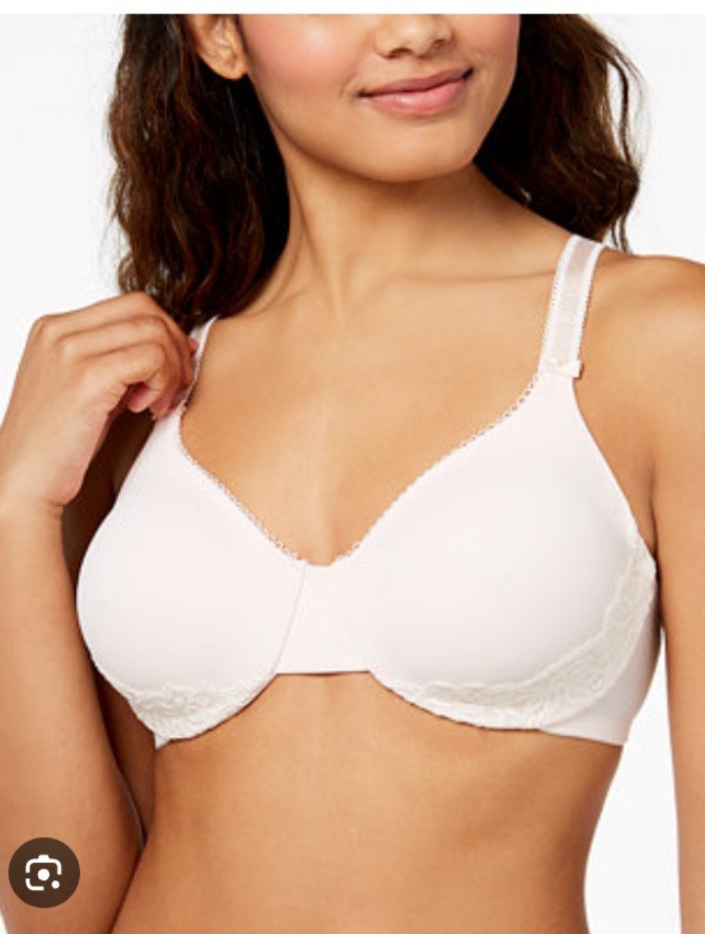 Olga Luxury Lift Full Figure Underwire Bra White Style 35063- Size 40d